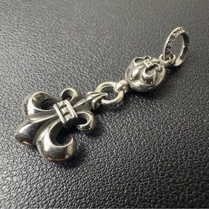 Chrome Hearts Silver Fleur-de-Lis Pendant